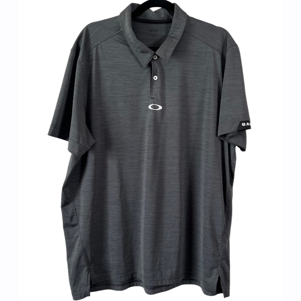 Oakley Gray Short Sleeves Polo Golf Men’s Shirt Size XXL